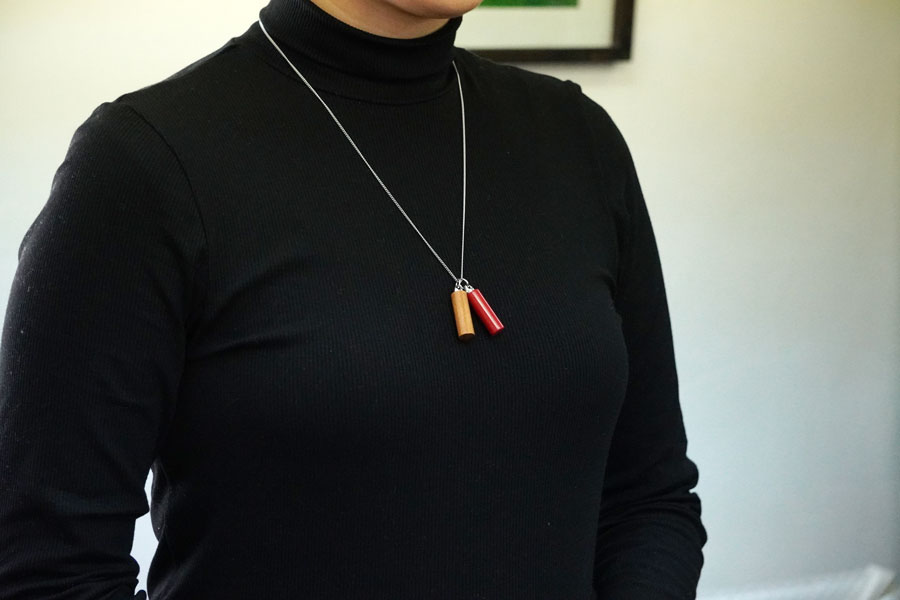 小町二つ・桜と拭き漆とあか